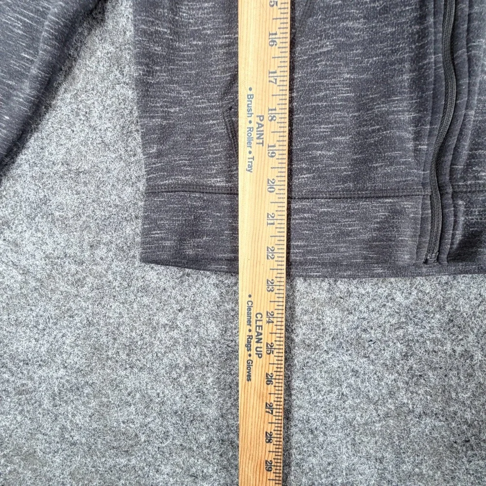 Head Hoodie Youth Large Heather Gray Rayon Stretch Fleece Lined Outdoor Full Zip